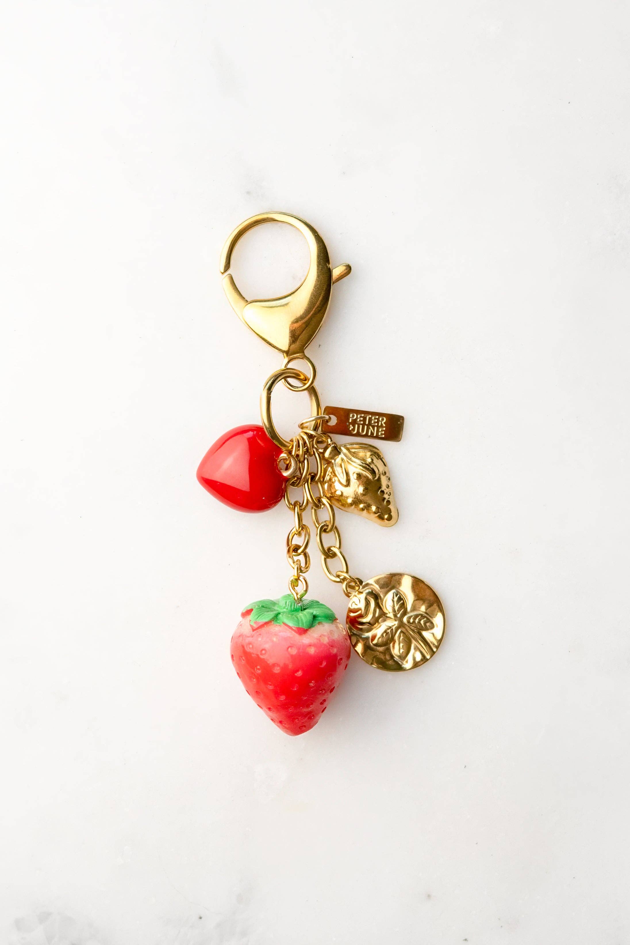 Freshly Picked Bag Charm - 18K Gold Plated + Resin