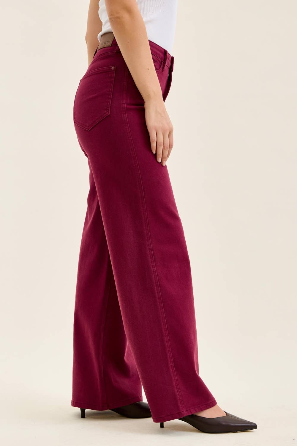 HW Tummy Control LUX Retro Wide w/ Wave Pkts - Boysenberry