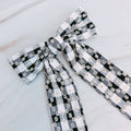 Daisy Picnic Gingham Bow Hair Clip - Yellow or Black