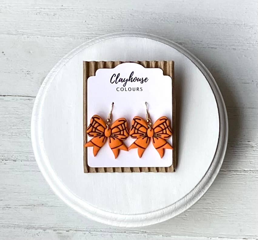 Sports Bow Earrings