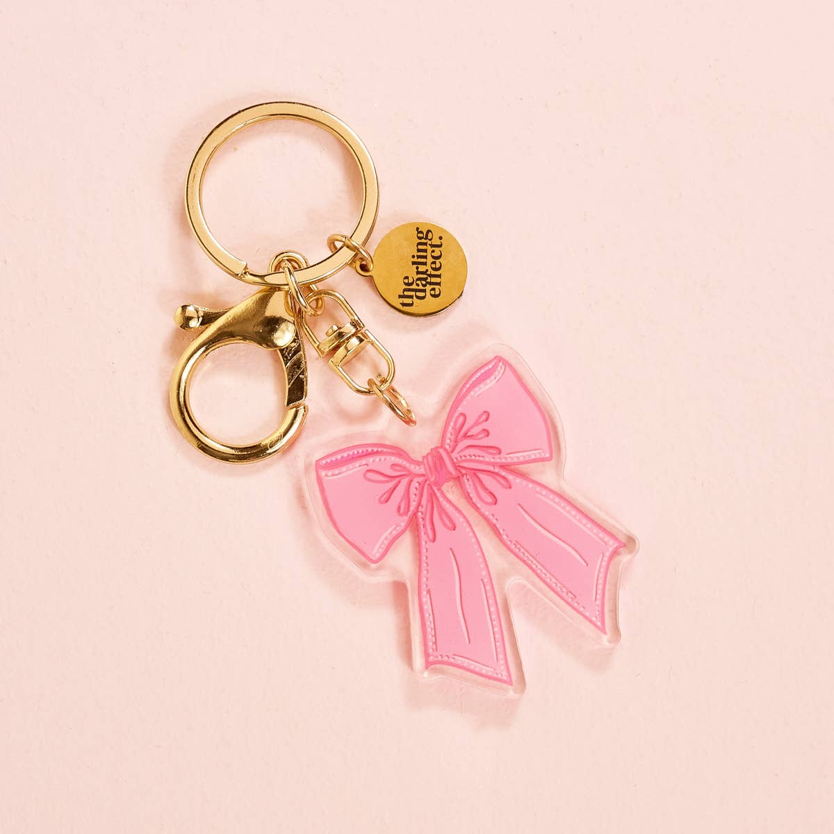 Acrylic Keychain - Pink Bow