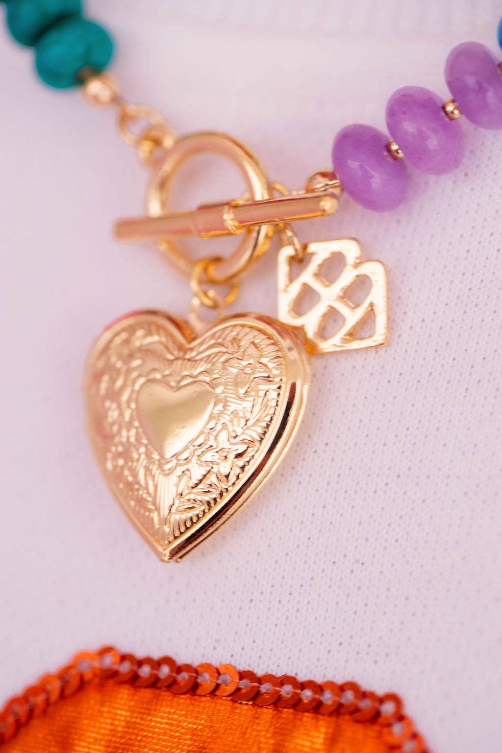 Rainbow Locket Necklace