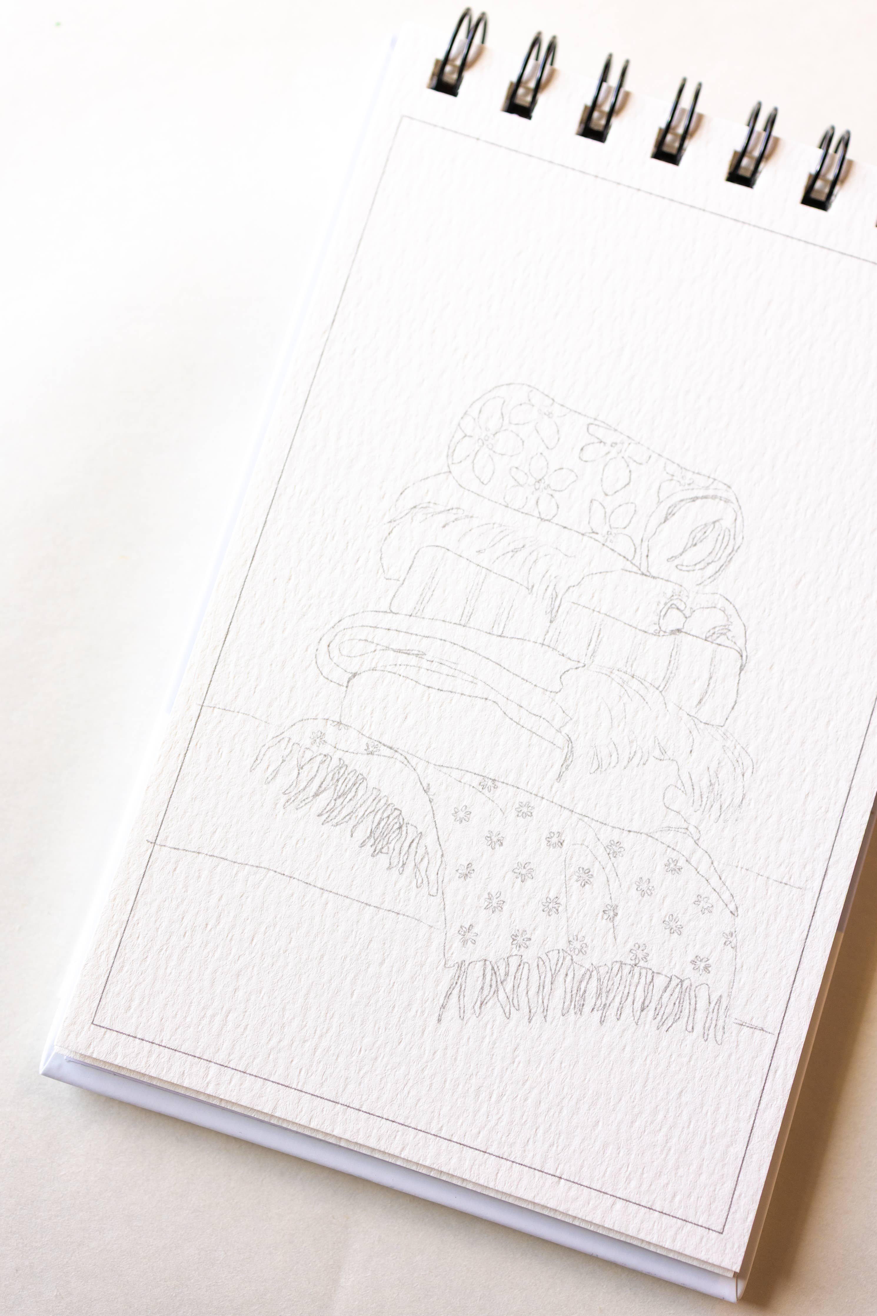 A little bit of winter - mini watercoloring book