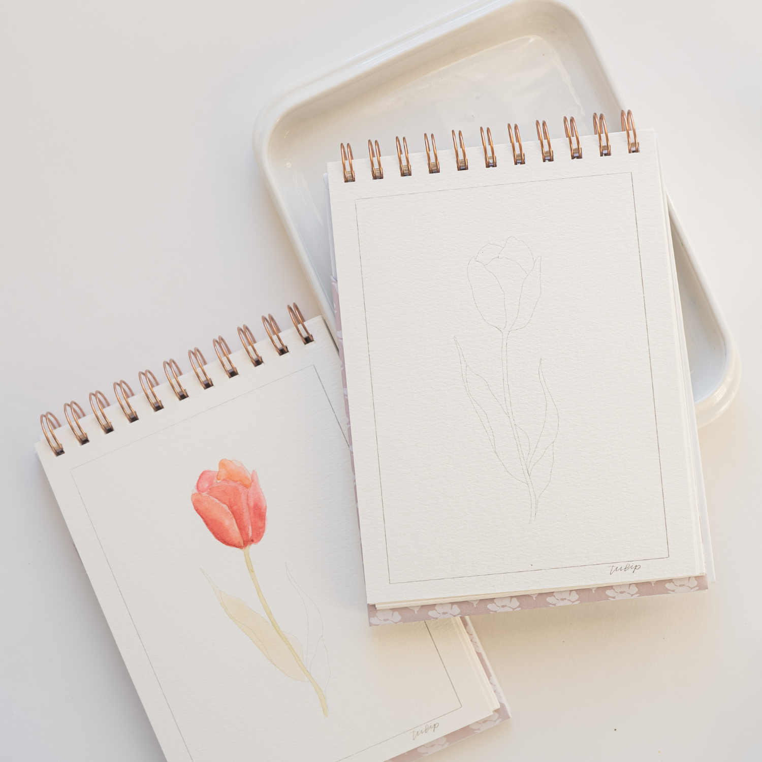 Flowers Watercolor Workbook