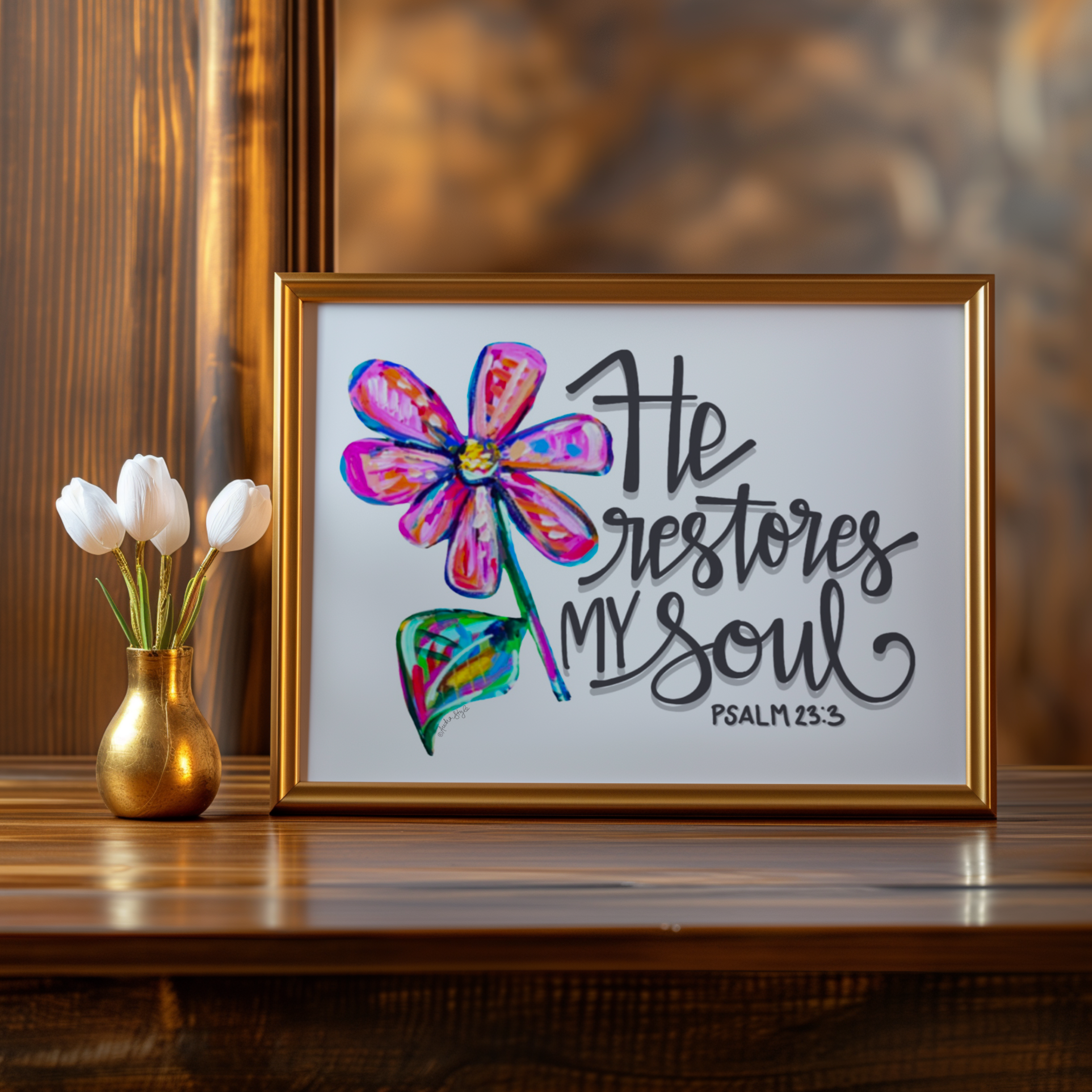 He Restores My Soul Print