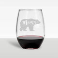 Mama Bear Stemless Wine Glass