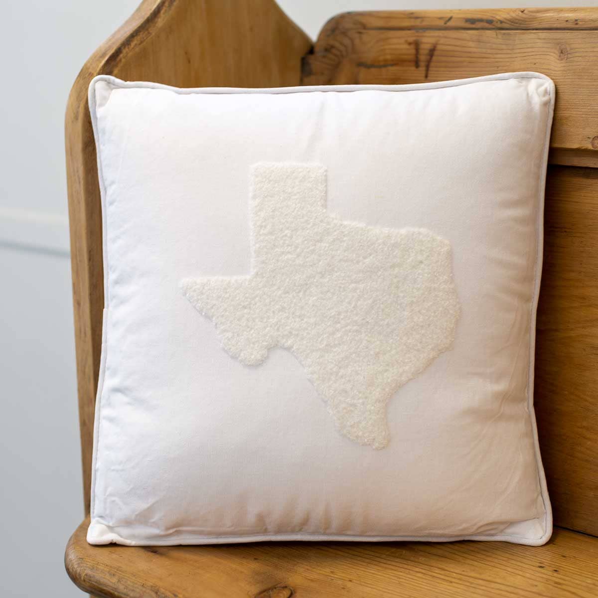 Texas Embroidered Pillow    16x16