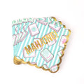 Mahjong Stripe Disposable Beverage Napkins, 16ct