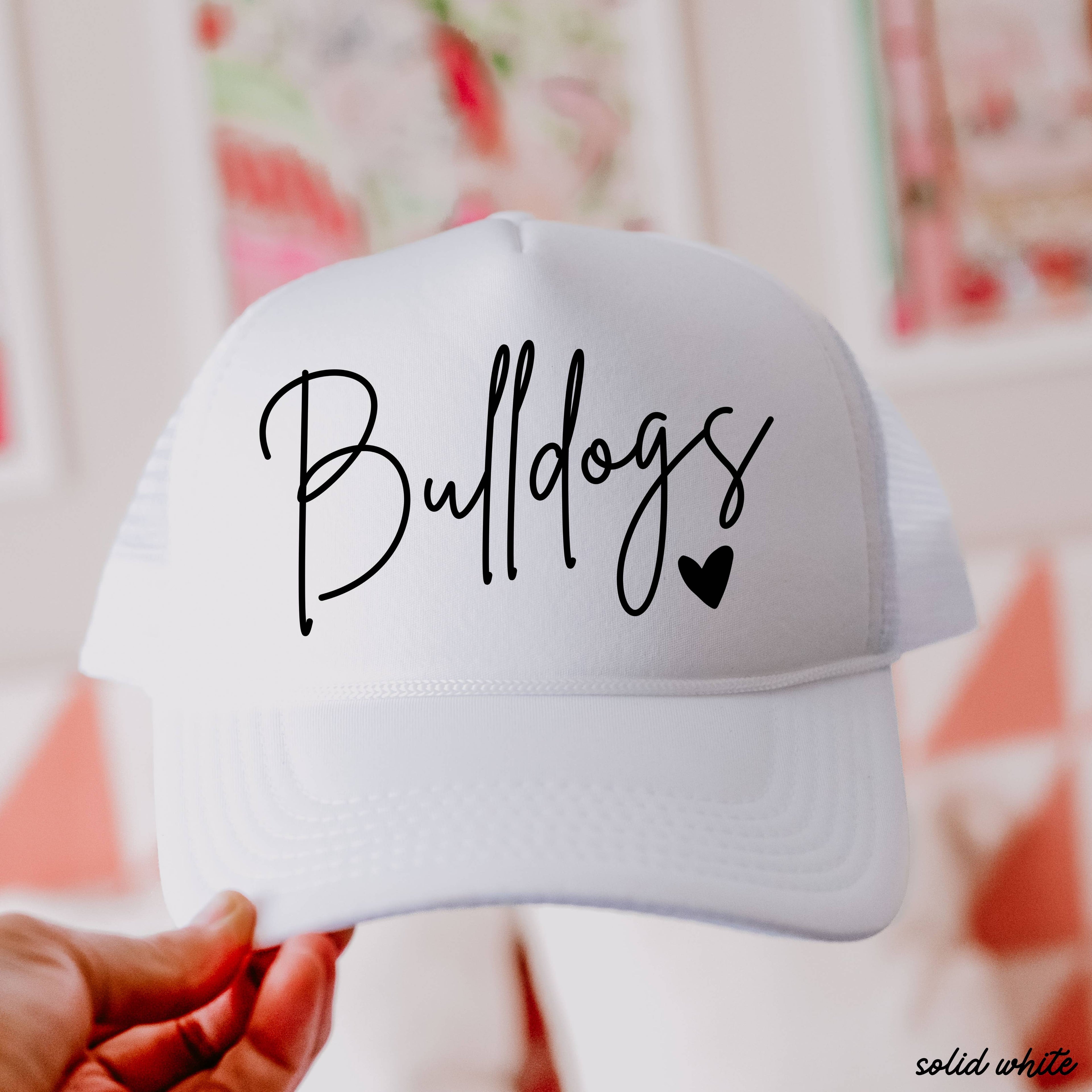 Mascot Cursive Font Trucker Hat