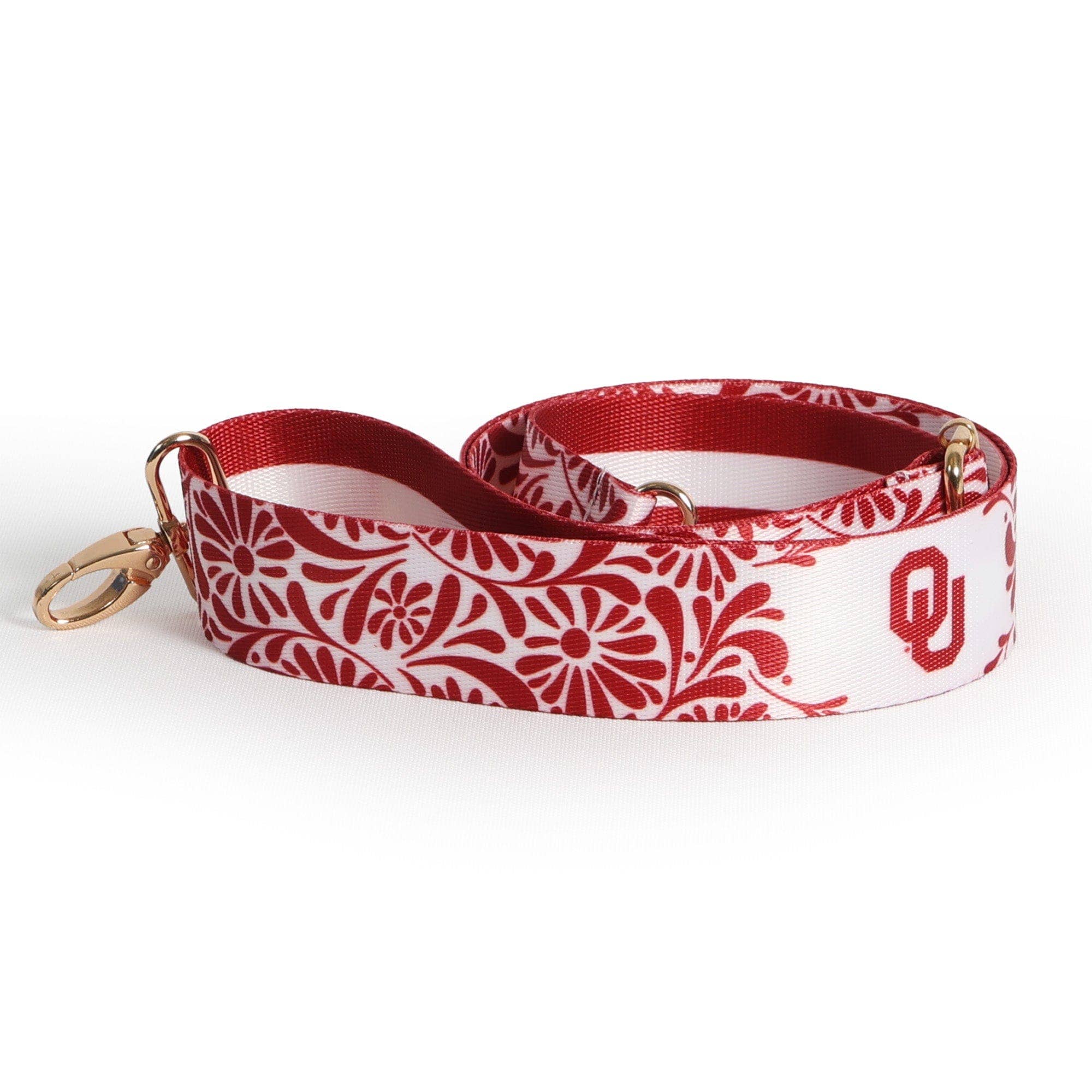 Oklahoma Sooners Floral Purse Strap – 1.5"