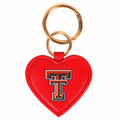 Texas Tech Red Raiders Heart Bag Charm/ Key Ring