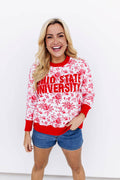 Ohio State Floral Toile Sweatshirt