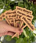 Plant Sayings Word Bubbles Funny Plant Stakes