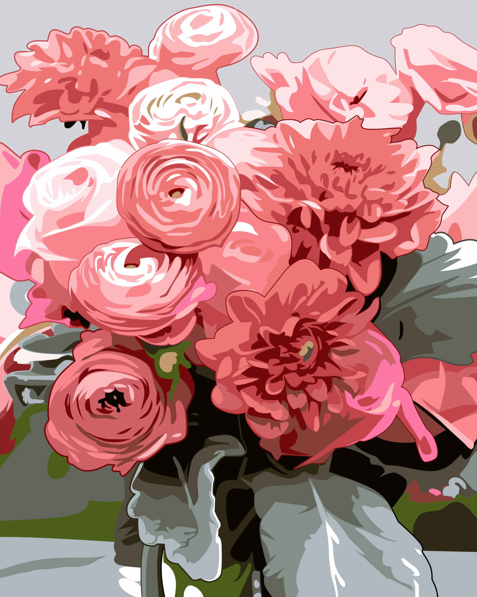 Special Edition Illustrated Blushing Blooms Paint by Number