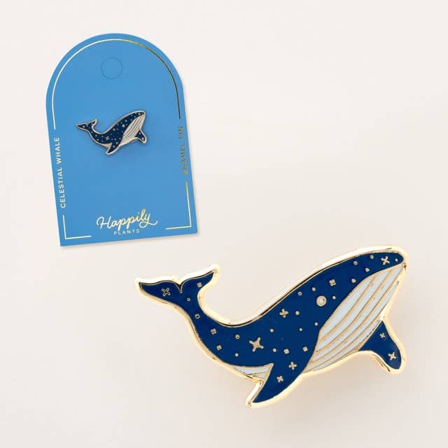 Blue Whale Pin, Beach Gifts
