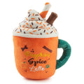 Pupkin Spice Latte Mug Halloween Plush Dog Toy