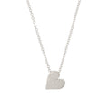 Tiny Mighty Silver Heart Necklace - all sterling silver
