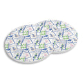 Ceramic Coasters (Set of 4) - Mahjong Tiles Blue