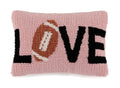 "Love" Football Pillow