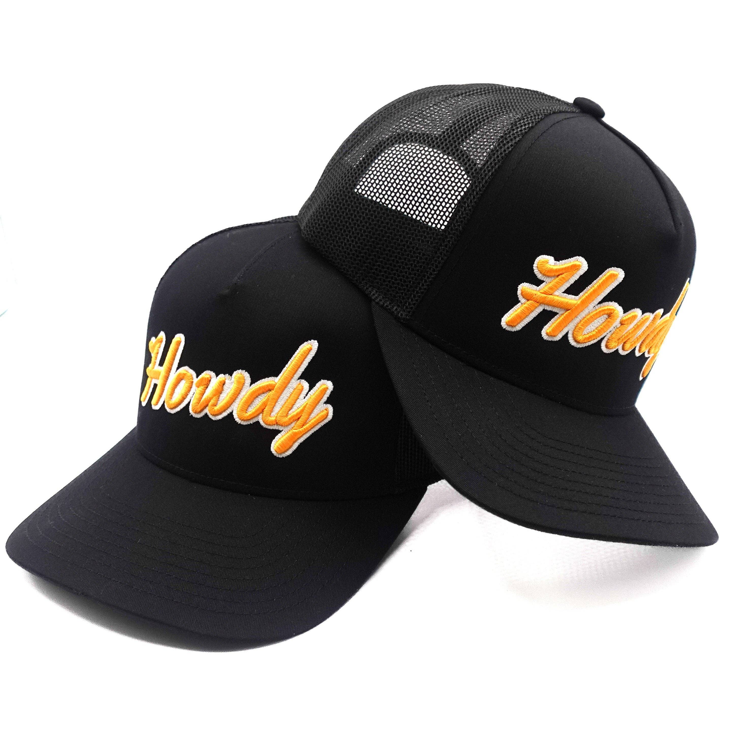Black "Howdy" 5-Panel Trucker Hat