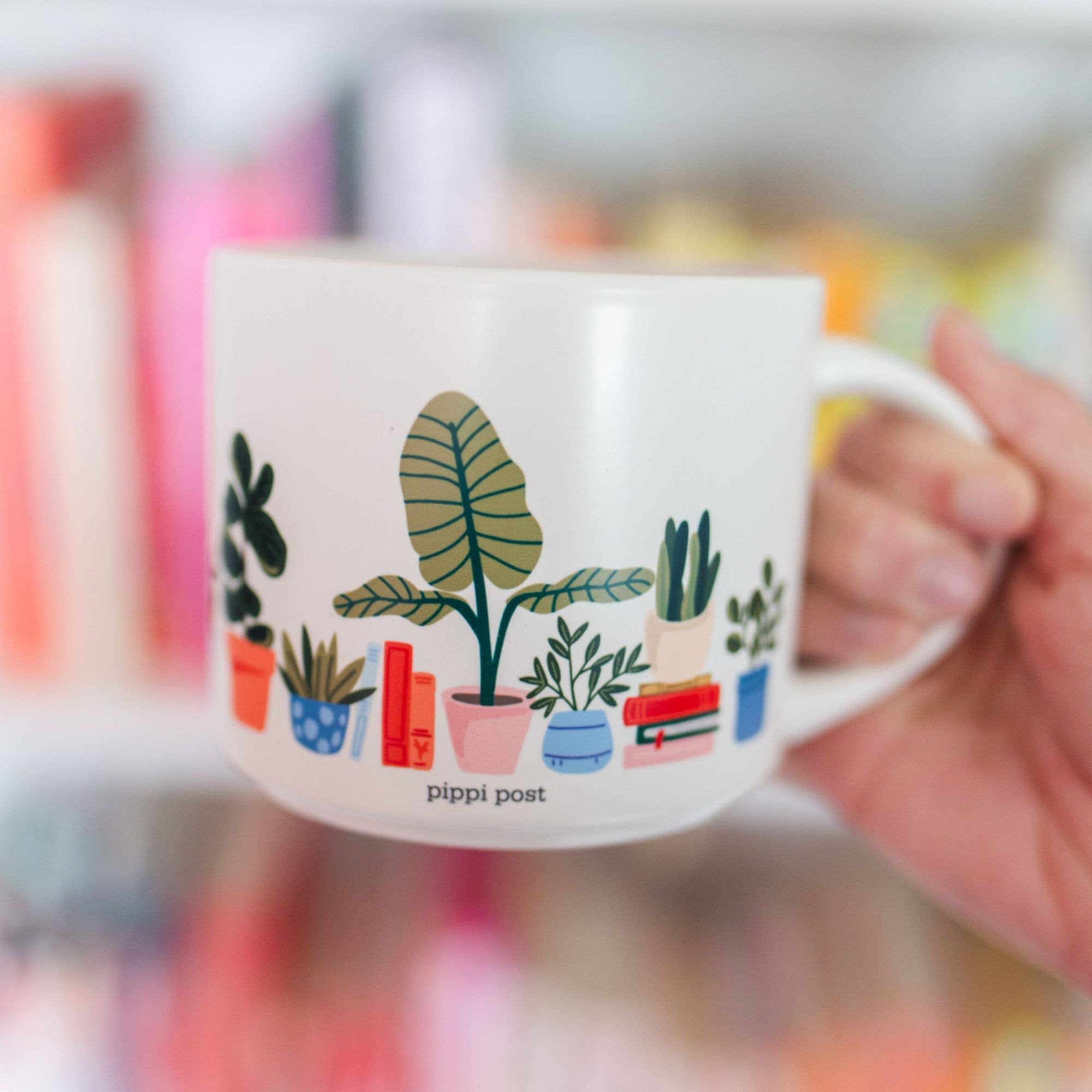Potted Plants Large Ceramic Mug