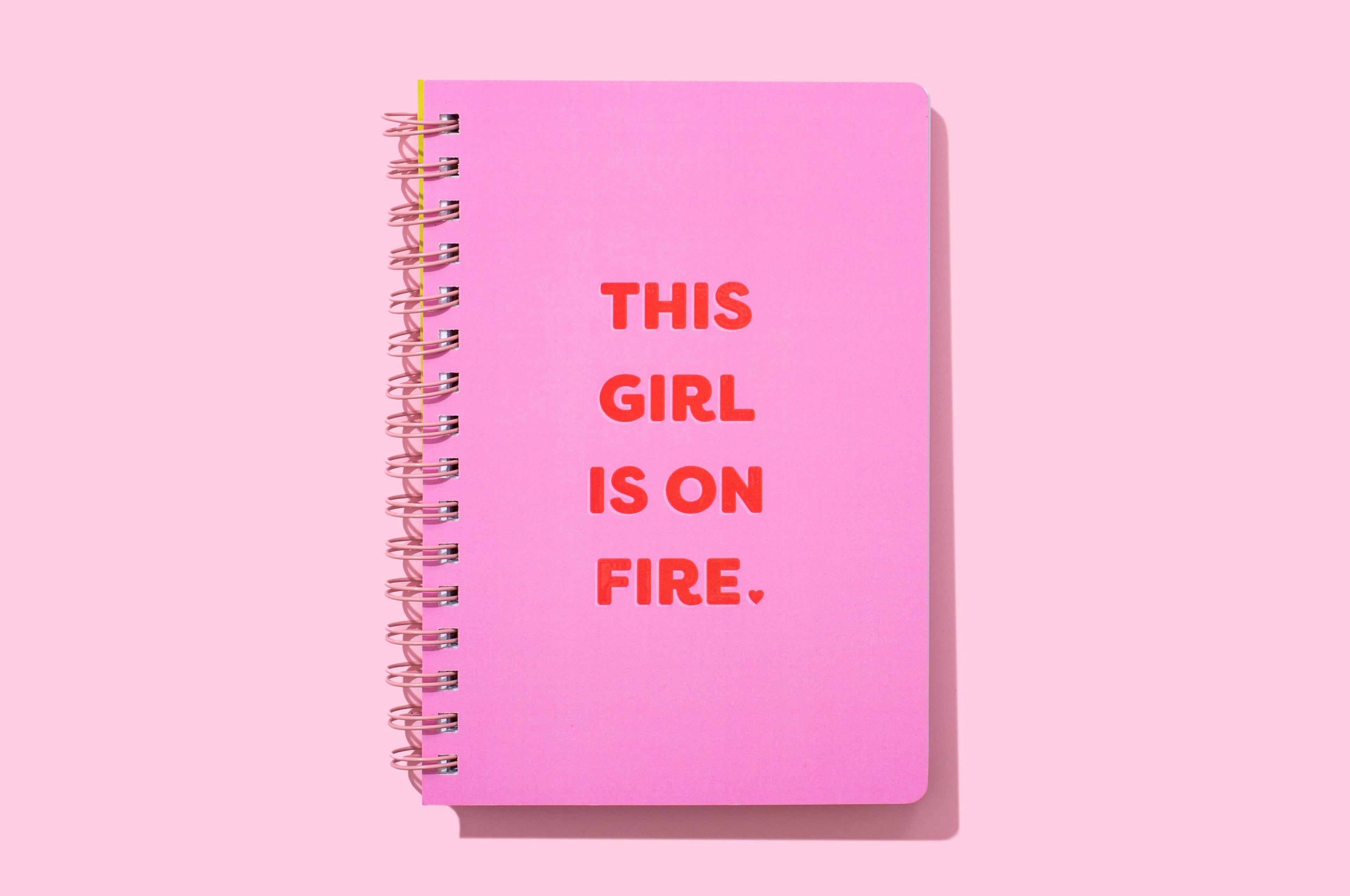 Spiral Notebook - "This Girl is on Fire" - 200 Pages