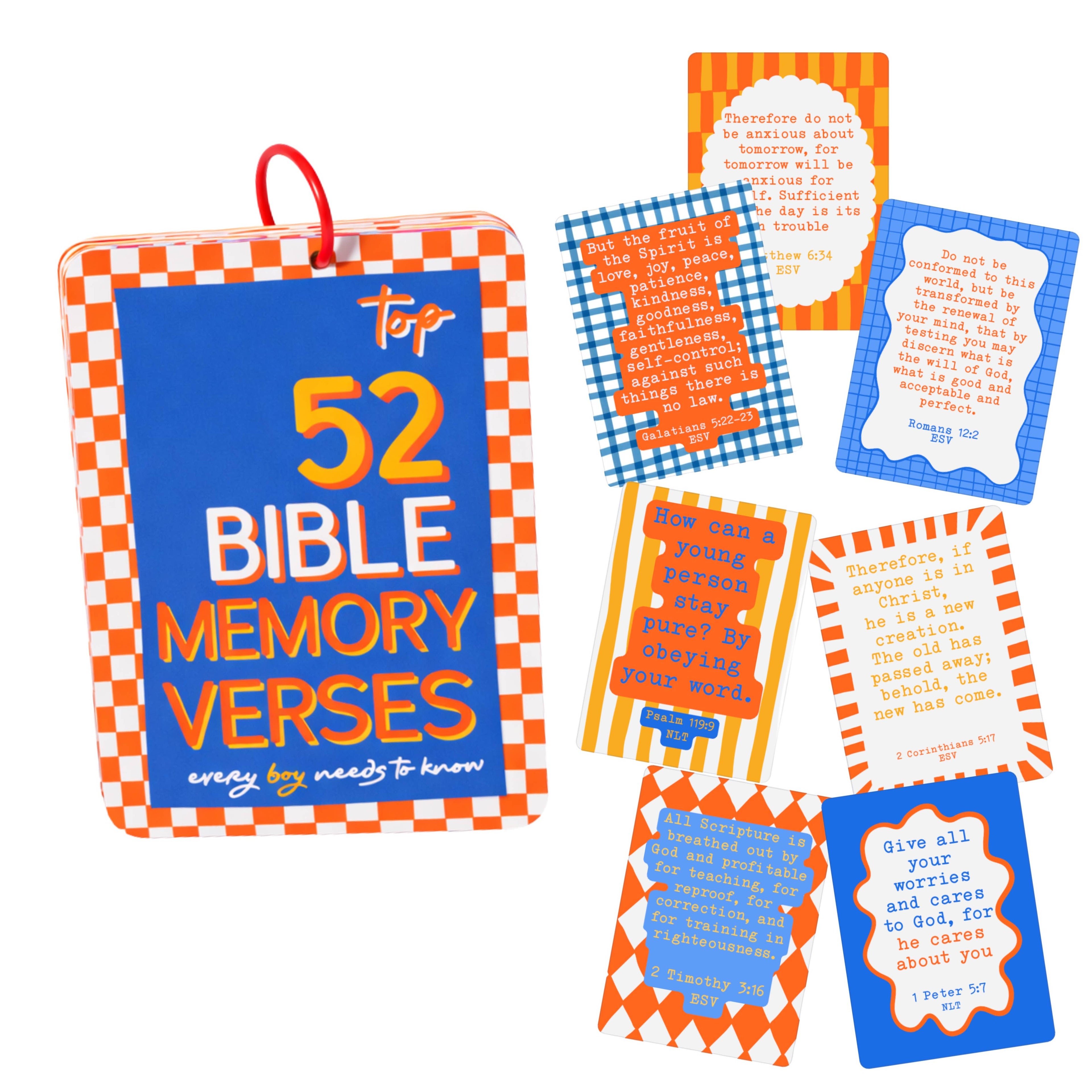 Kids Bible Memory Cards Christian gift