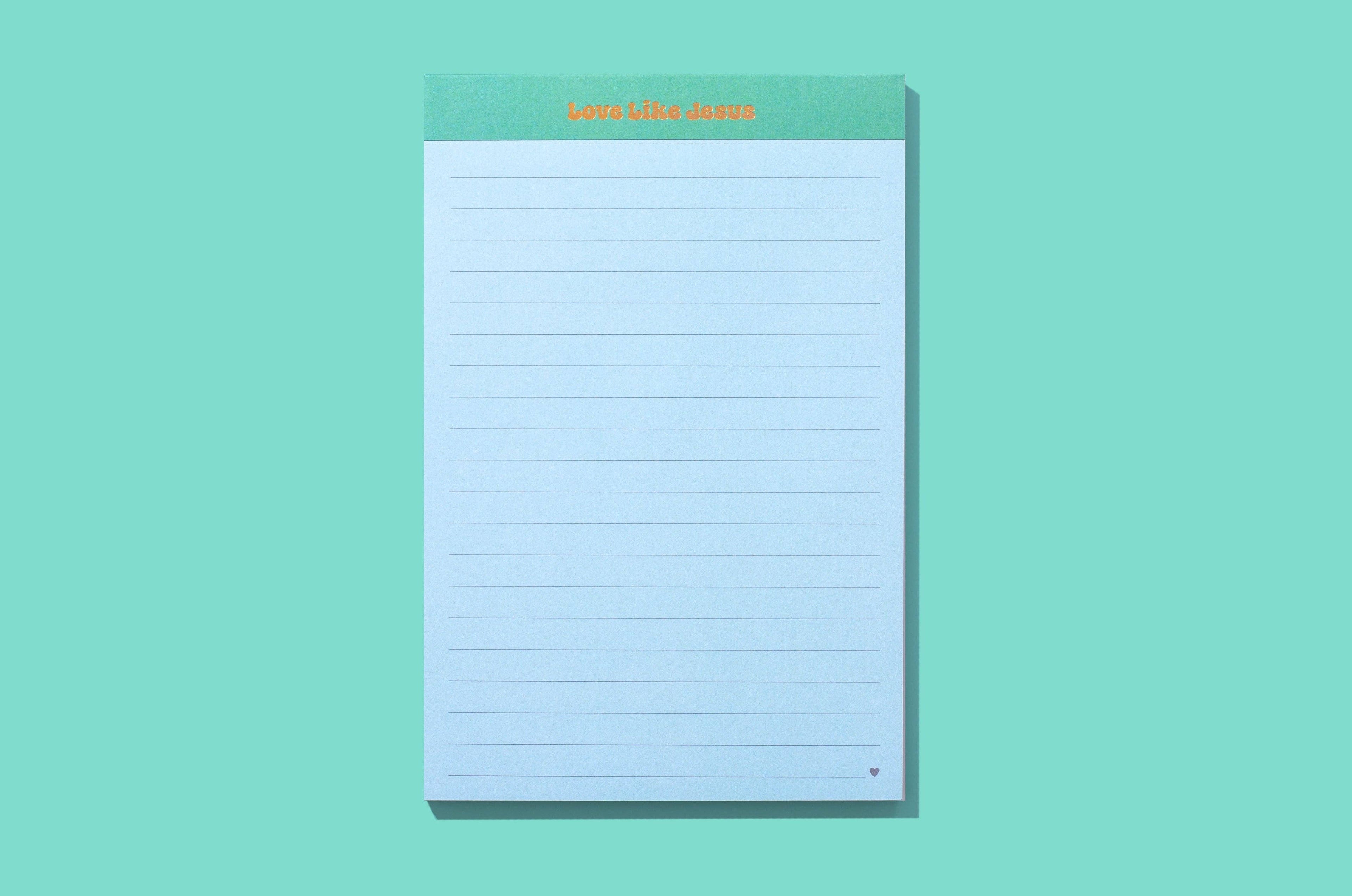 Large List Pad - "Love Like Jesus" - 75 Sheets