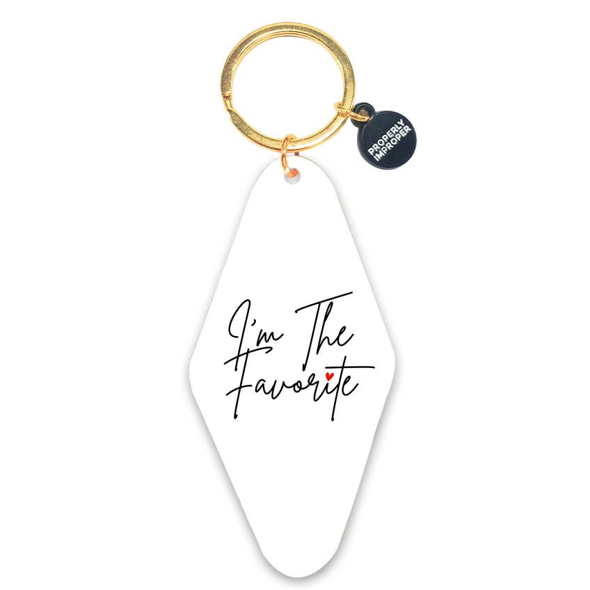 I'm the Favorite Printed Keychain