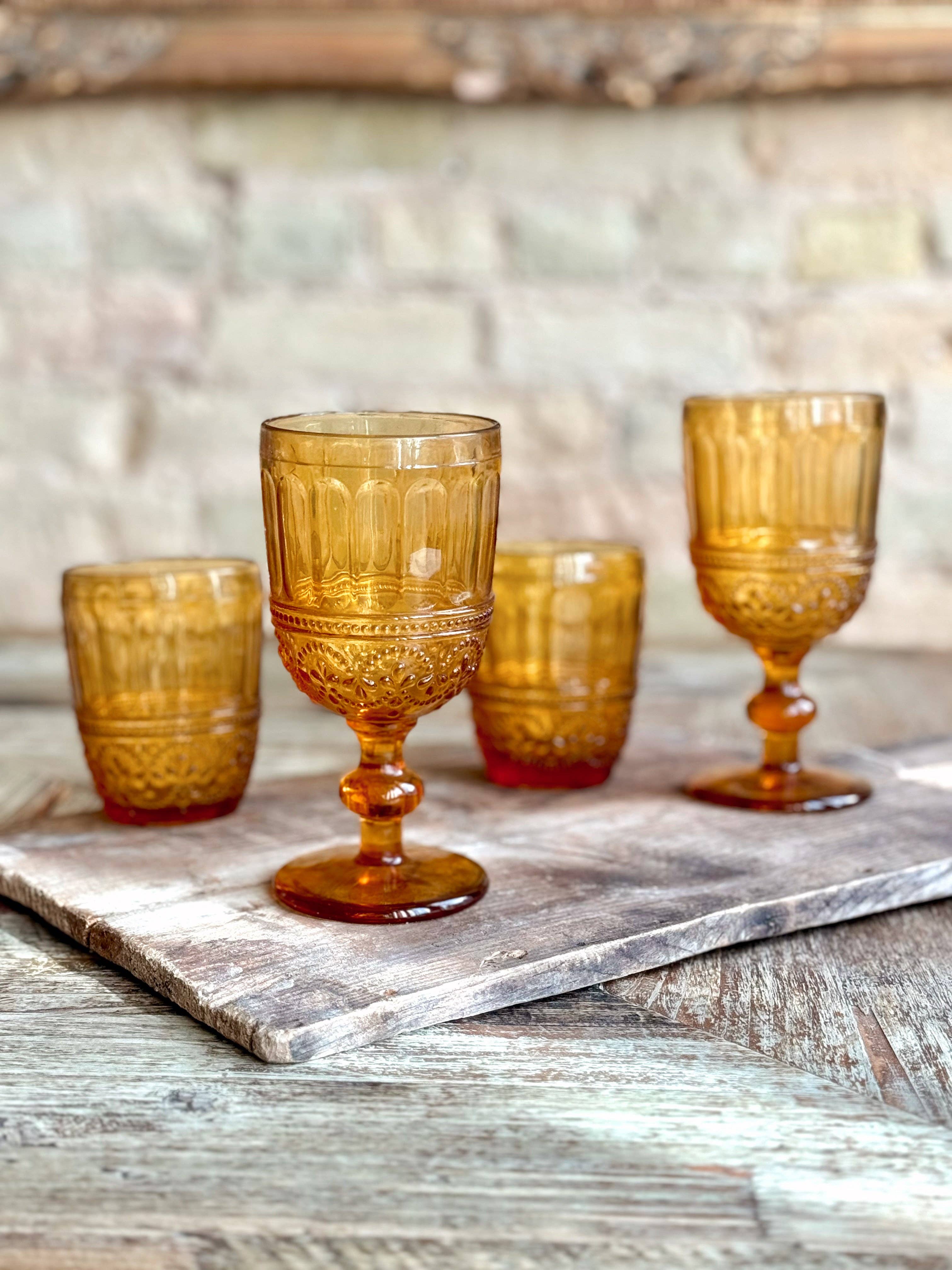 Lyon Amber Goblet