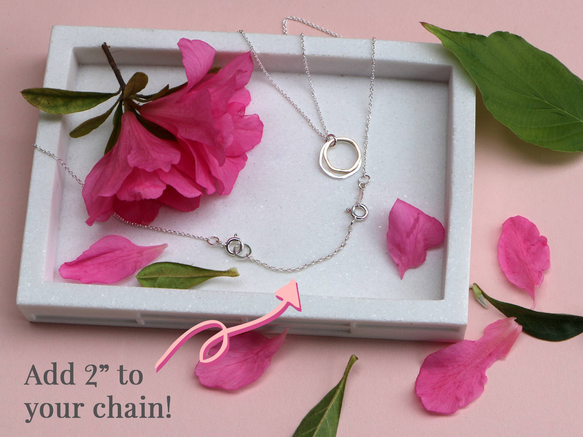 2" Rollie Chain Extender | sterling silver
