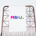 Mahjong gift towel colorful mahjong hostess mahj gift