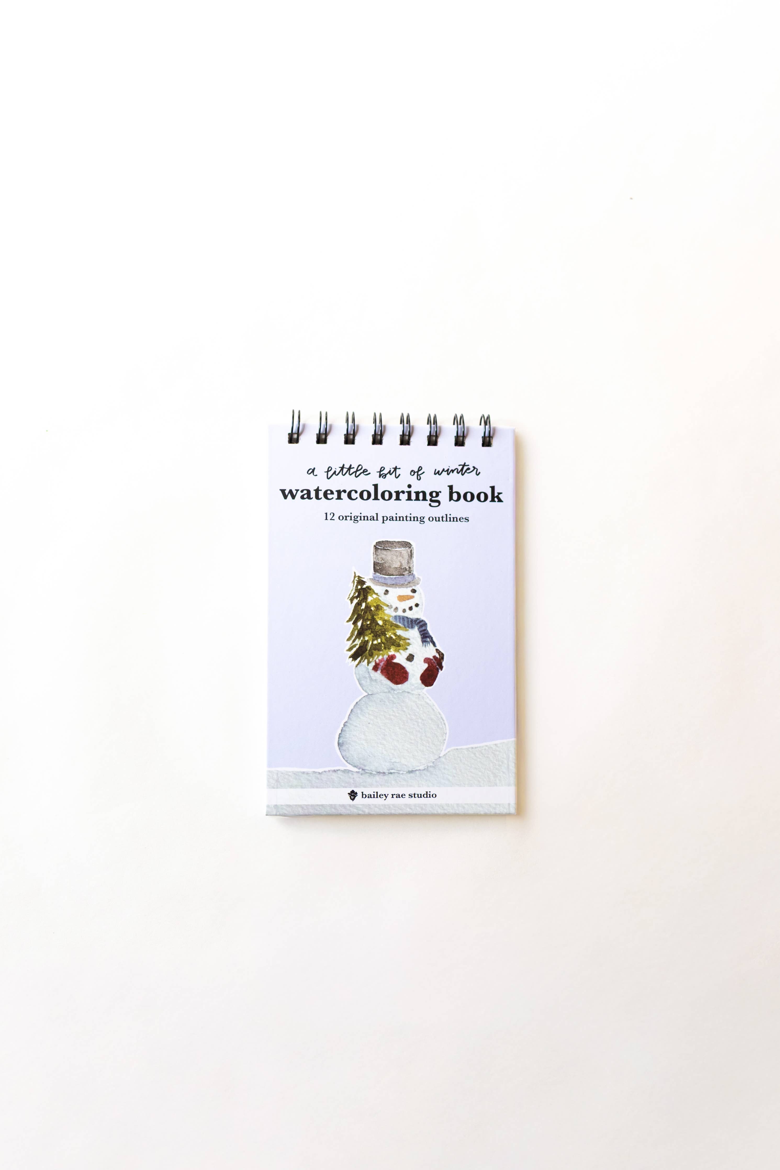 A little bit of winter - mini watercoloring book