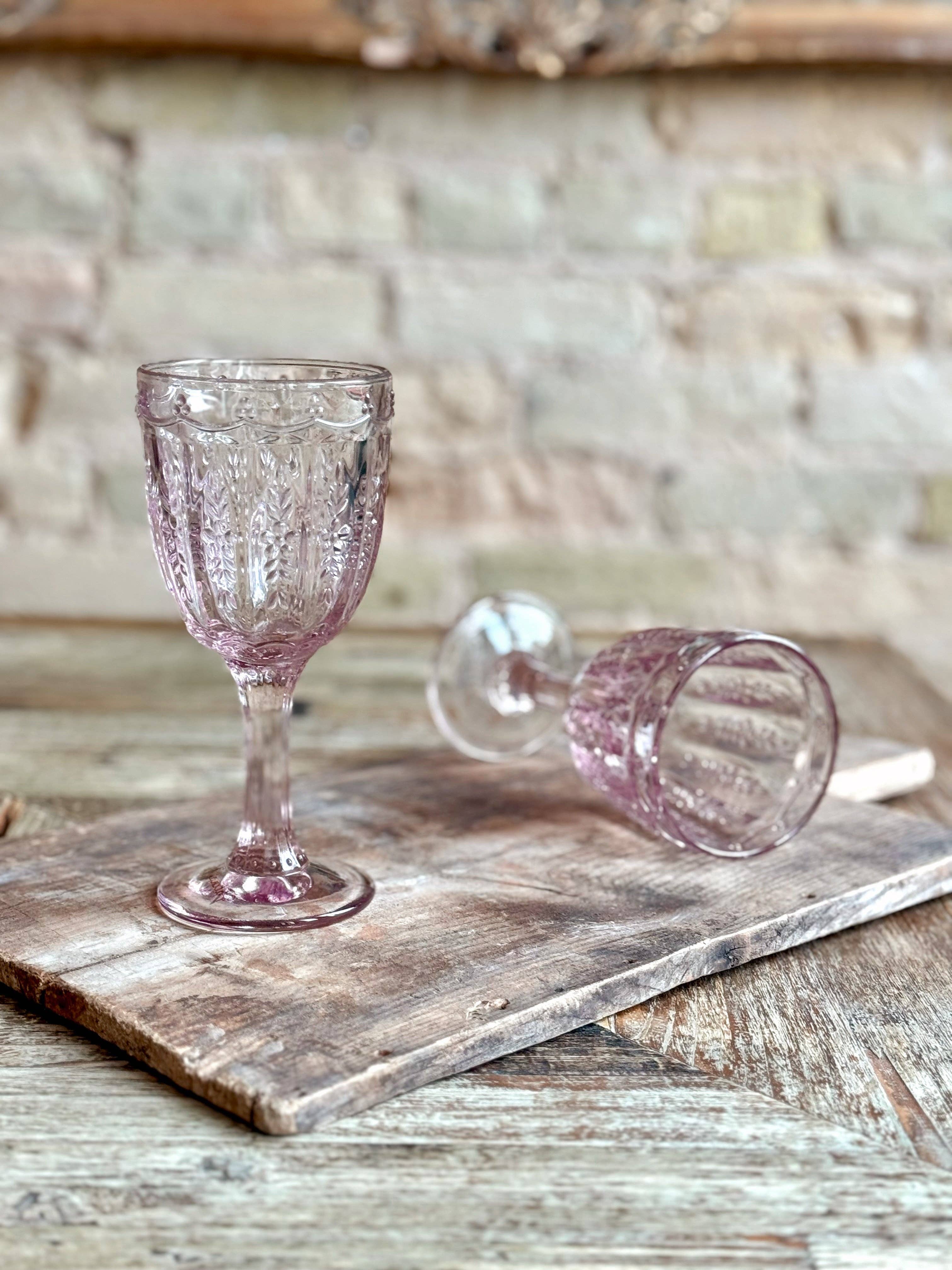 Rouen Blush Goblet