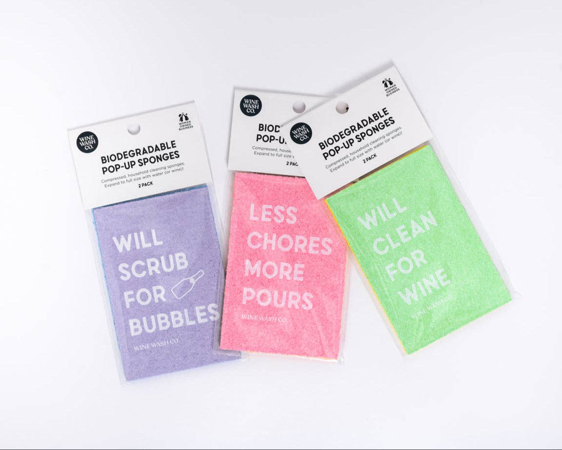 Biodegradable Pop-Up Sponge Set - Will Scrub for Bubbles