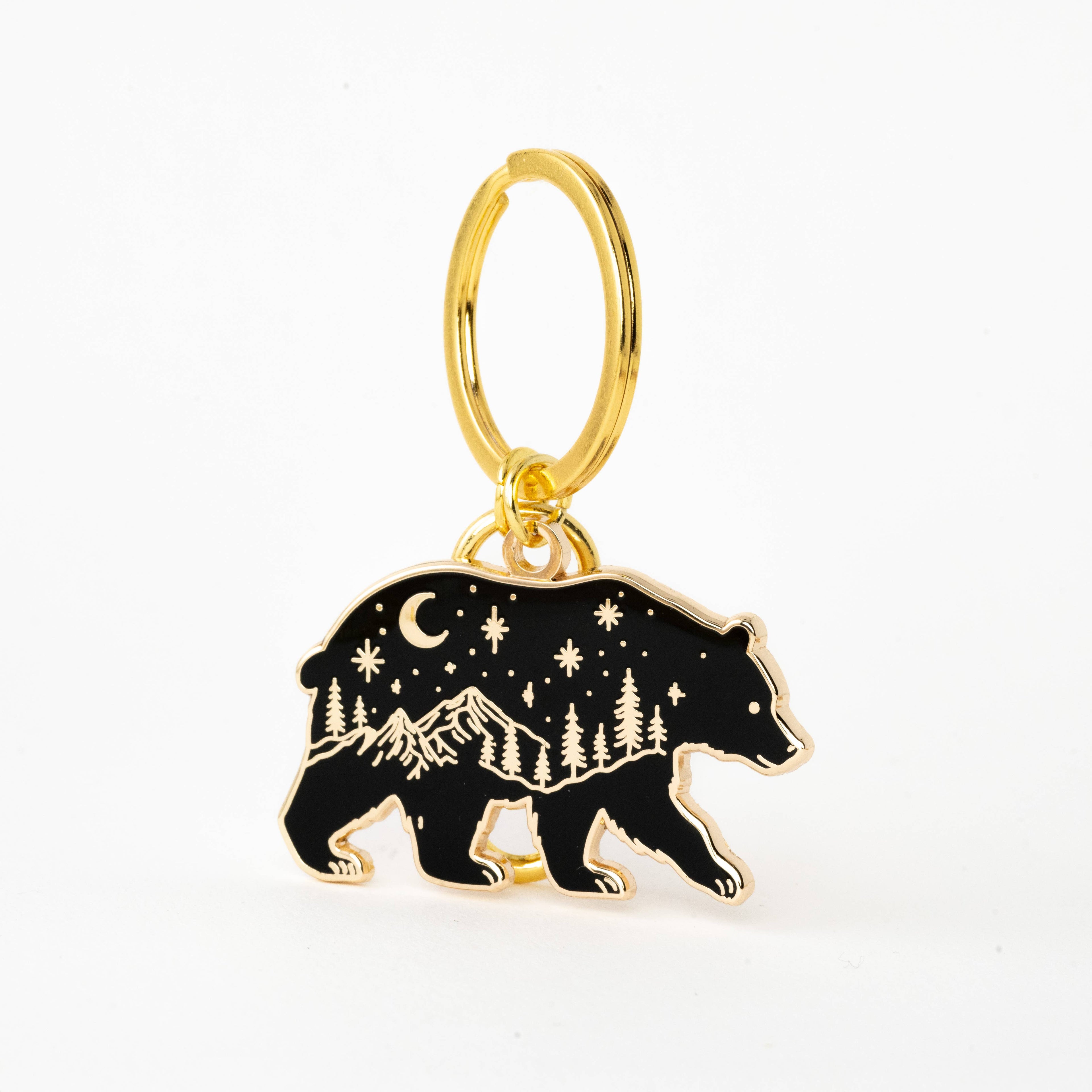 Twilight Bear Keychain & Bag Charm, Wildlife Gifts