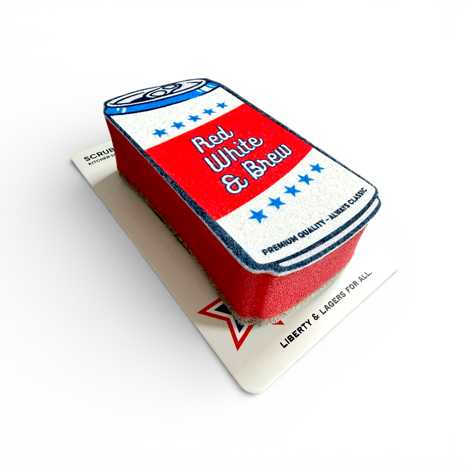 Beer Scrubbly - Patriotic Red