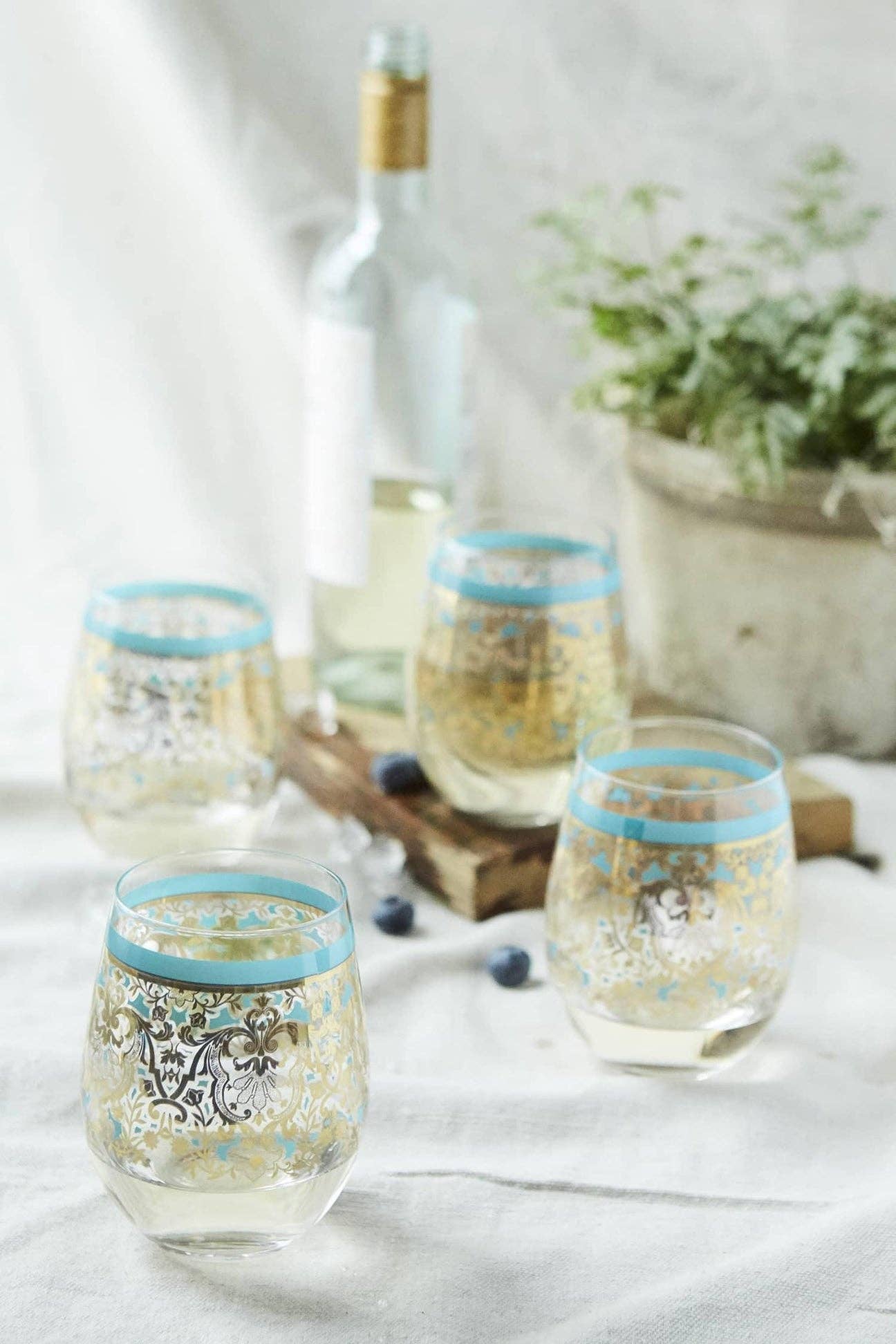 Patina Vie Luce Del Sole Stemless Wine Glass