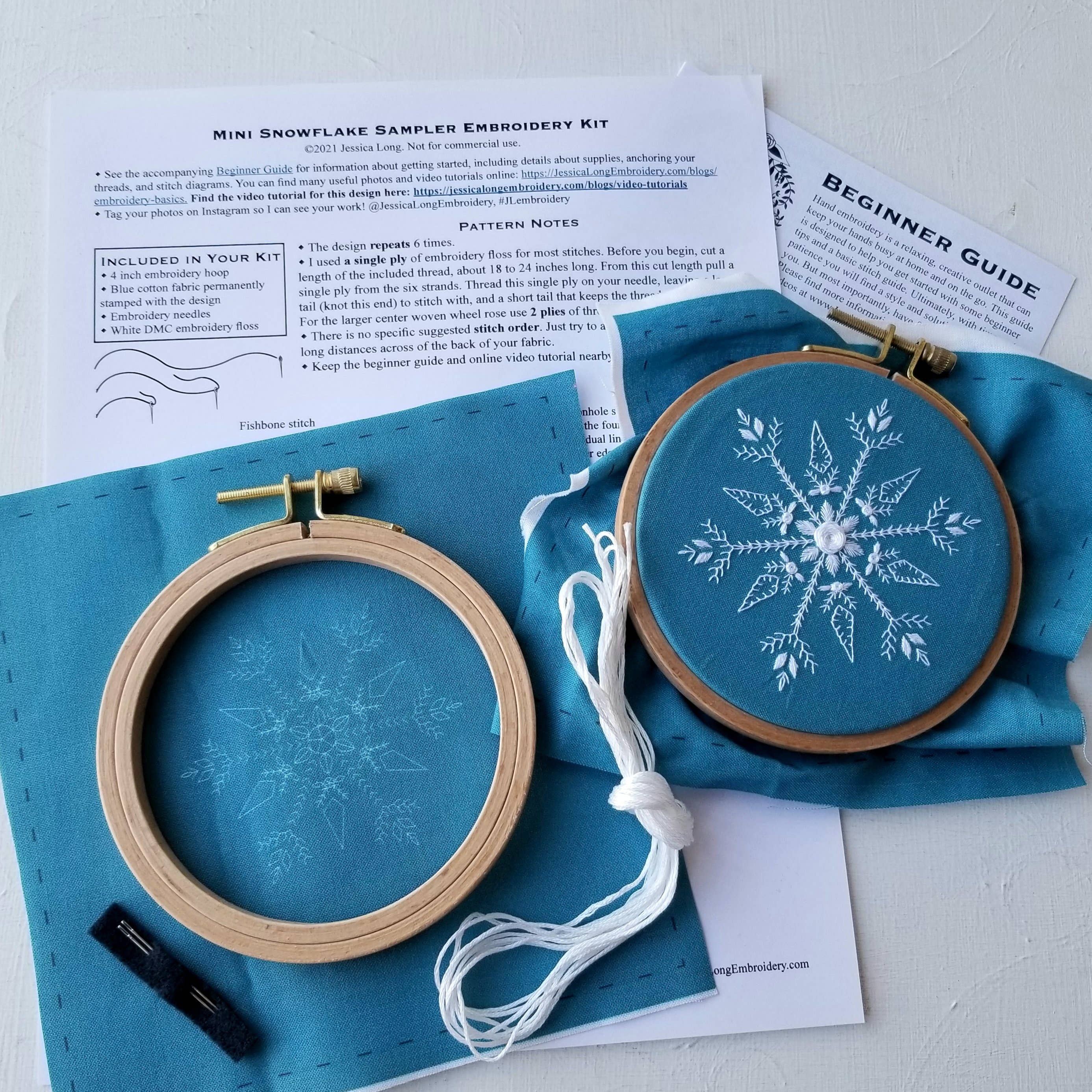 Mini Snowflake Sampler Handmade Ornament Kit