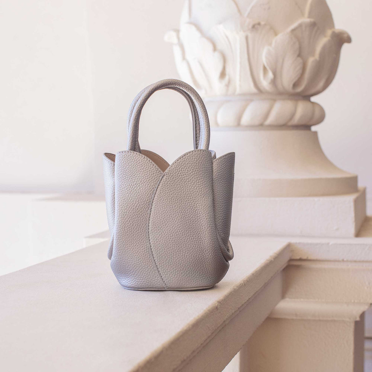 Tulip Mini Metallic Gold Vegan Bag