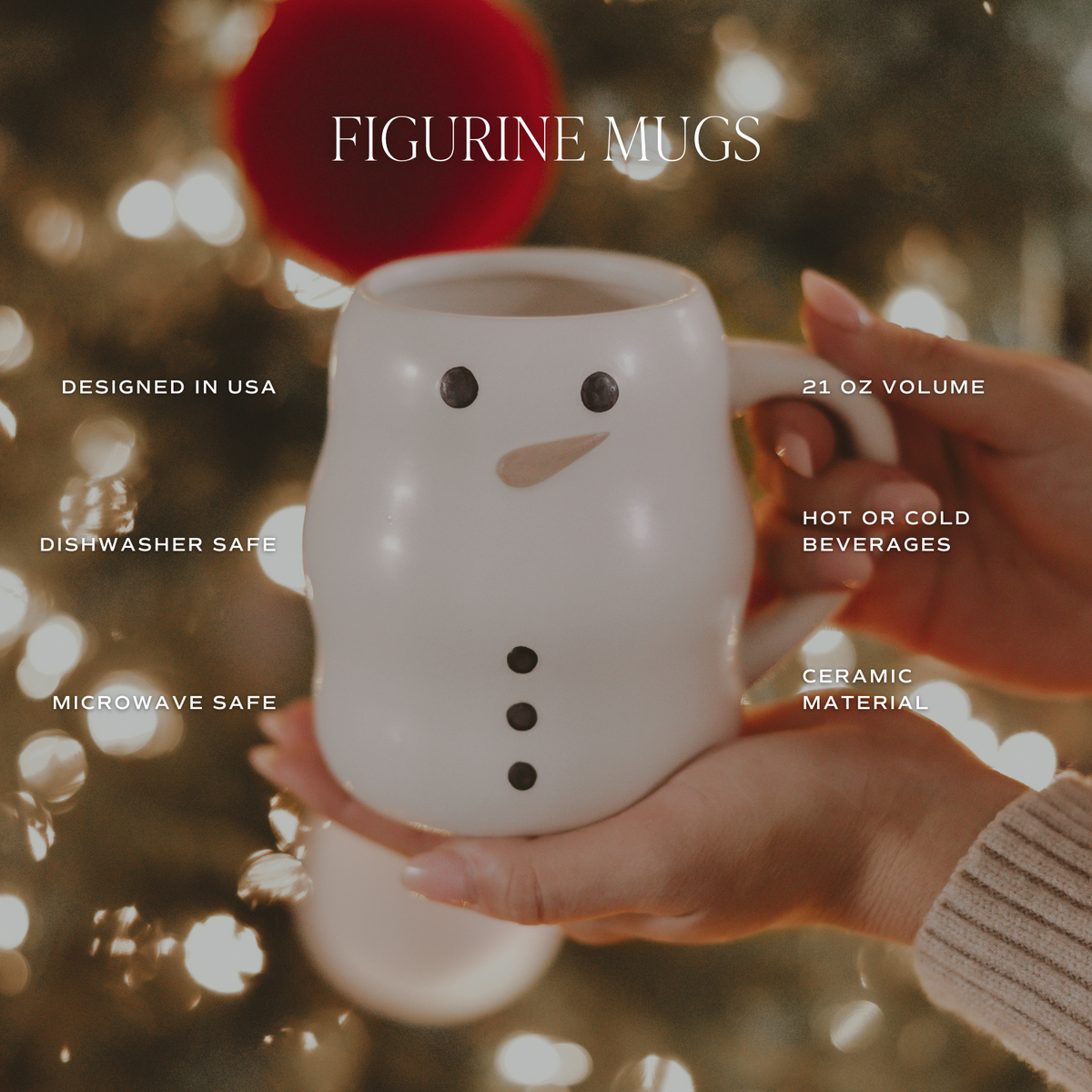 Snowman Coffee Mug - Christmas Decor & Gifts