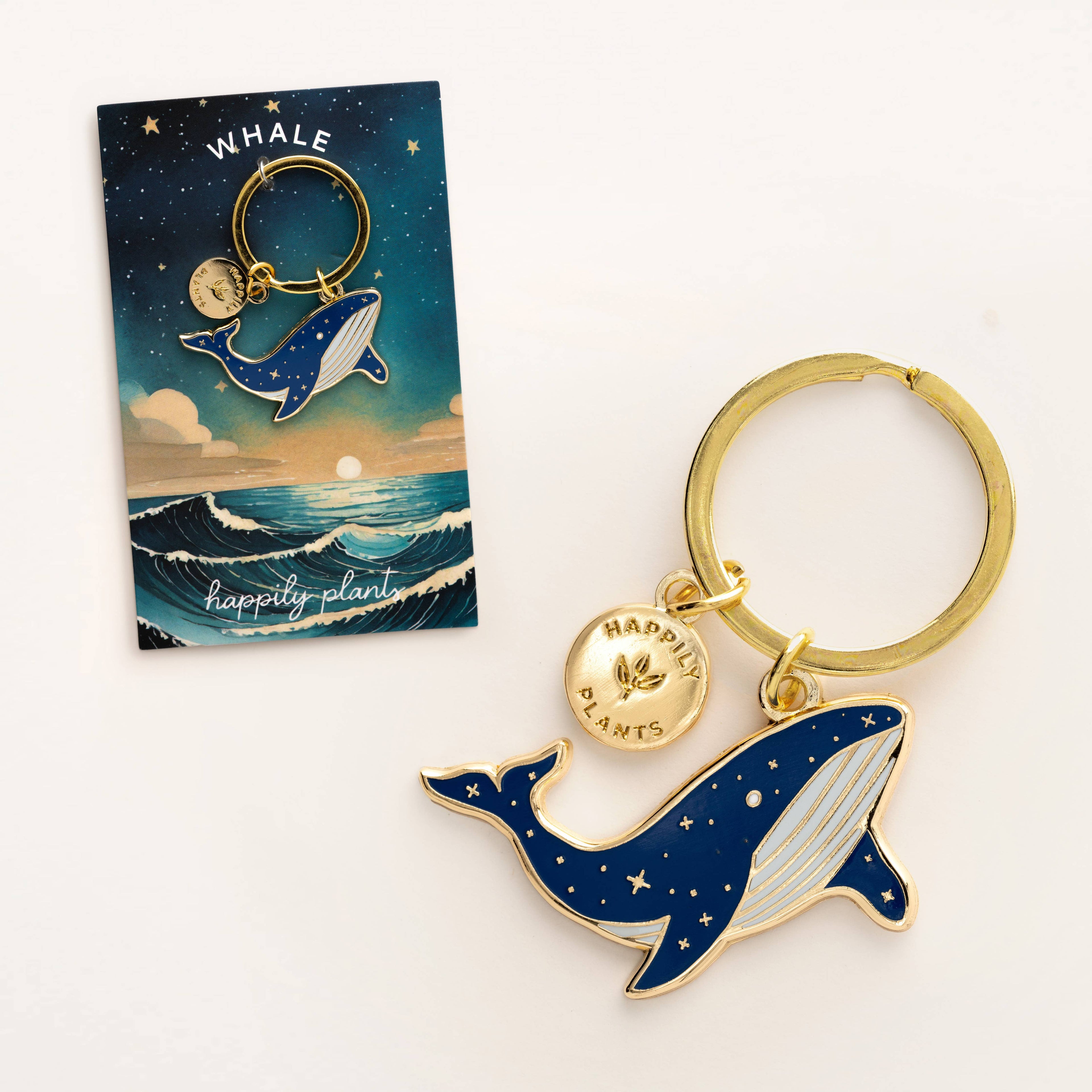 Whale Keychain & Bag Charm, Beach Gifts, Ocean Gifts