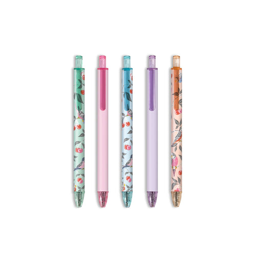 Birds in the Cherry Tree Soft-Touch Gel Pen Set