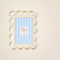 Rectangle Scalloped Acrylic Picture Frame–Clear