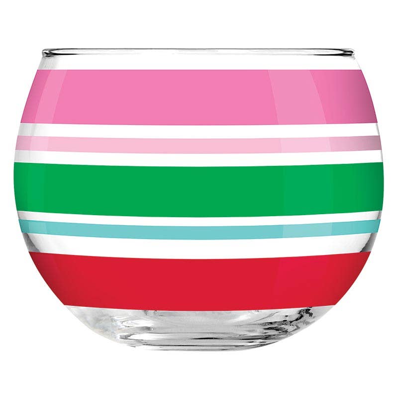Roly Poly Glass - Stripes